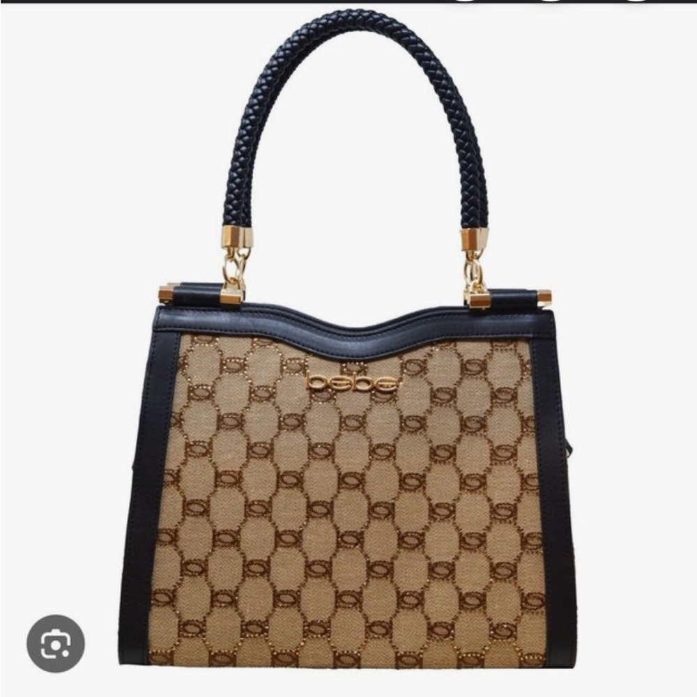 Bebe Black and Tan logo designer Satchel